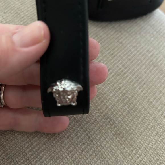 Versace parfums bucket crossbody mini bag black nylon - Picture 3 of 4